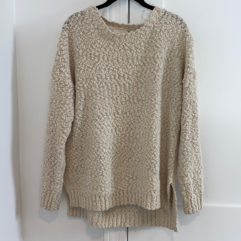 Cream slouchy sweater